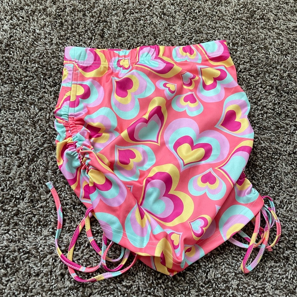 side tie heart skirt